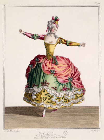 Costume Design for Silphide in the Ballet of the Elements, Late 18th Century by Jean Baptiste Martin